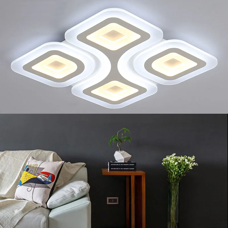 Modern Led Ceiling Light Living Room Lights Acrylic Decorative Combination Module Fixture Lamp Lamparas De Techo Moderne Light