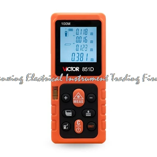 

FAST ARRIVE 100% Authentic VICTOR 851D VC851D Laser Distance Meter Measurer 100m 197ft rangefinder Laser Range Finder