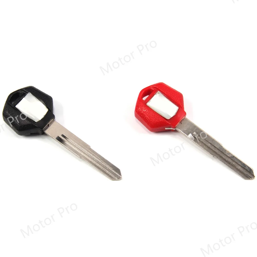 Uncut Blade Blank Key For SUZUKI GSX 1300 BKING Motorcycle Replacement Accessories With Logo Red BLACK GSX1300 B-KING