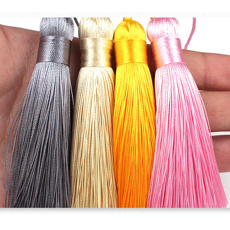 DIY Chinese Knots Tassels Craft Fringe 100 pcs New Year Chinese Characteristics Gifts Mini Tassels Gold Chinese Decorative Knots