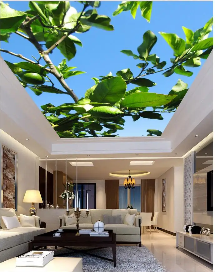 Fruit branch living room bedroom ceiling Landscape wallpaper murals ceilings 3d mural paintings