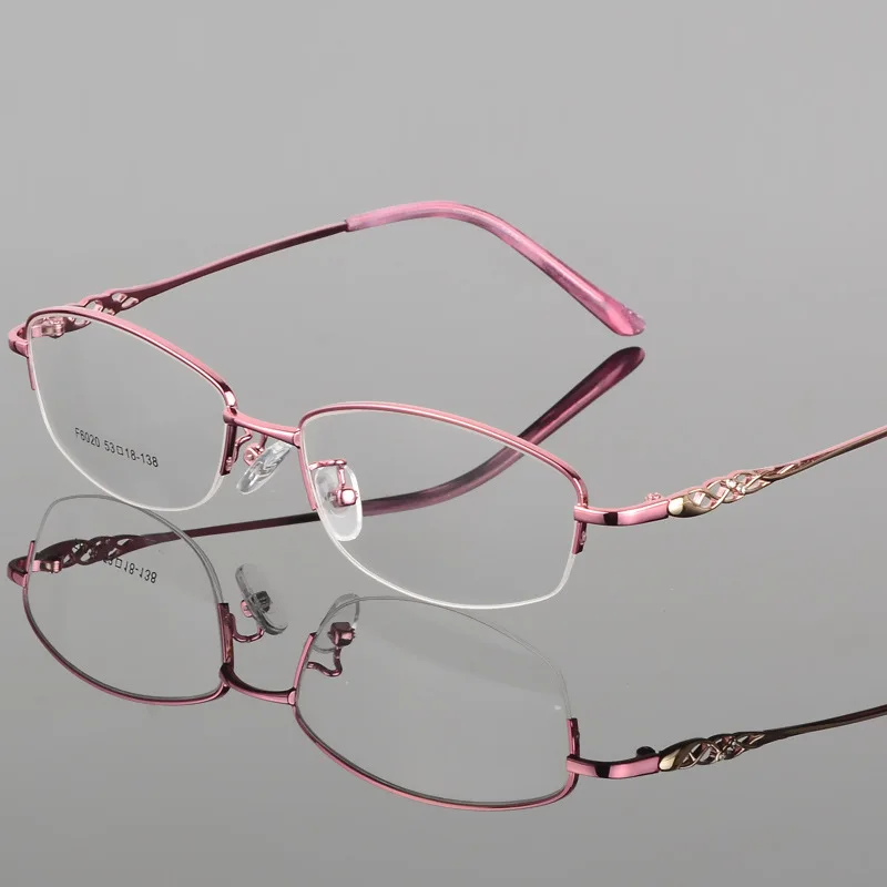 BCLEAR 2018 Women Retro Myopia Eyeglasses Half Frame Female Eye Glasses Vintage Optical Glasses Prescription Transparent Frame