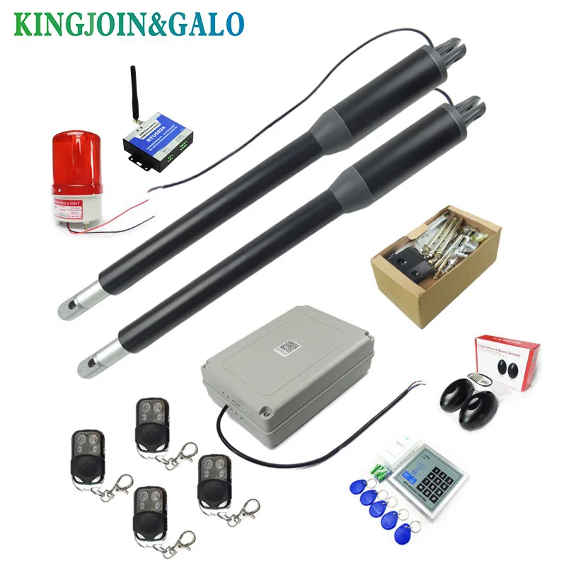 24V DC Basic Kit Dual Heavy Duty Metal Swing Gate Opener/Automatic Door Operators For Access Control With Remote