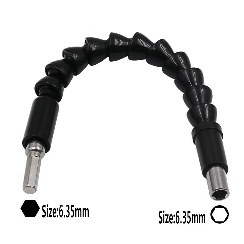 Repair Tools Black 132-295mm Flexible Shaft Bits Extention Screwdriver Bit Holder Connect Link Electronics Drill 1/4