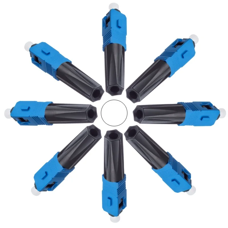 high quality 100PCS SC  3M Type single-mode quick assembly connector, SC/UPC/APC fast connector SC quick assembly connector