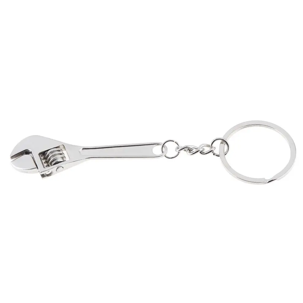 Portátil Mini Chave Ajustável Chaveiro com Corrente, Liga De Zinco, Decoração para Remover Peças Pequenas