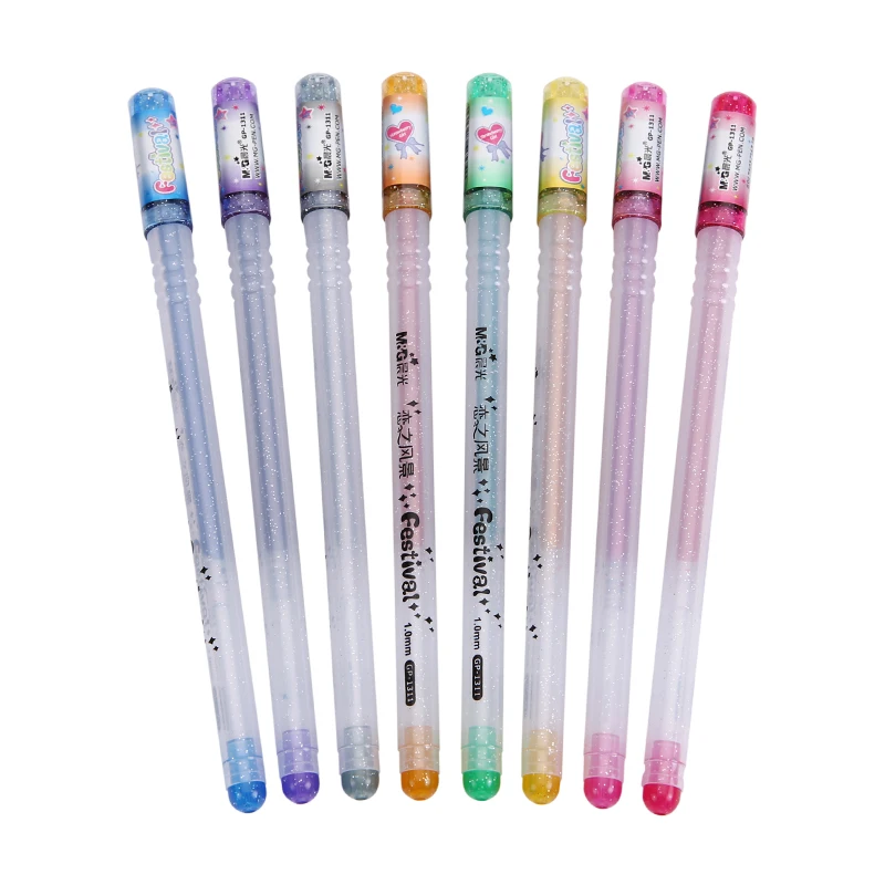 

M&G Neutral pen color flash pen GP1311 students design graffiti greeting cards