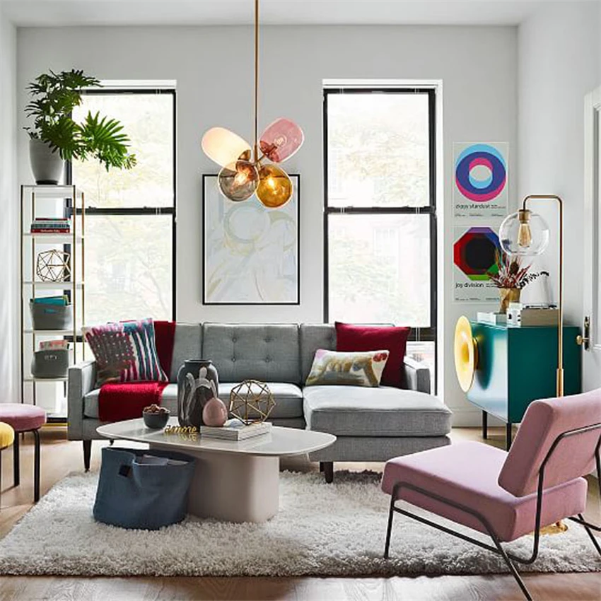 الشمال الحديثة قلادة أضواء شخصية بالون غرفة الأطفال زجاج غرفة المعيشة غرفة المعيشة مقهى غرفة نوم مصابيح Led بسيطة #5