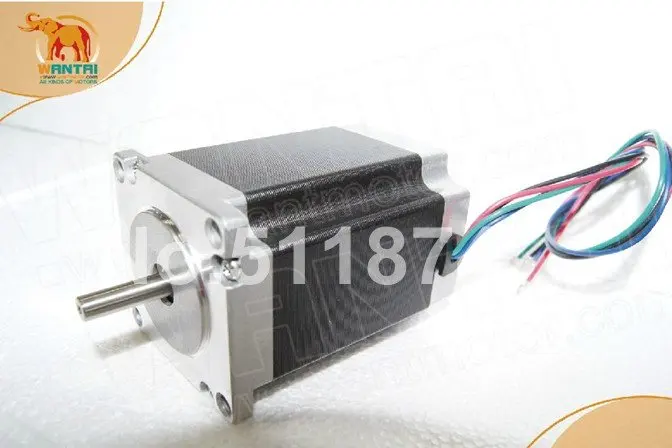 Hot Sale! Wantai 4-lead Nema23 Stepper Motor 57BYGH627 270oz-in 76mm 3.0A CE ISO ROHS CNC Router Grind Foam Mill Laser Printer