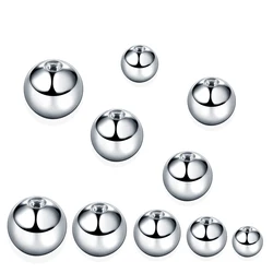 100pcs/lot Steel Nipple Piercing Balls for Earrings Nose Ring Eyebrow Boule Piercing Screw Replacement Attachments Rings Balls