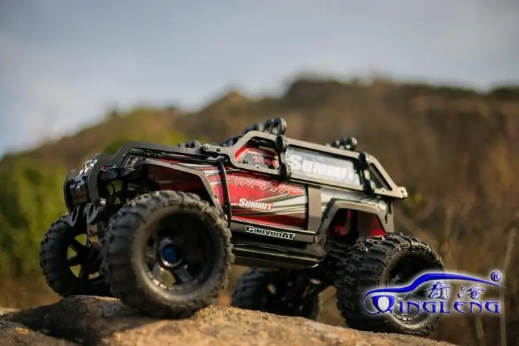 QL Nylon-Überrollkäfig mit Wheelie Bar für 1/10 Traxxas Summit, passend für Originalgehäuse