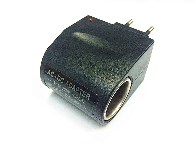 

Universal 1000mA Output AC Wall to DC Car Cigarette Lighter Port Power Converter Female Adapter