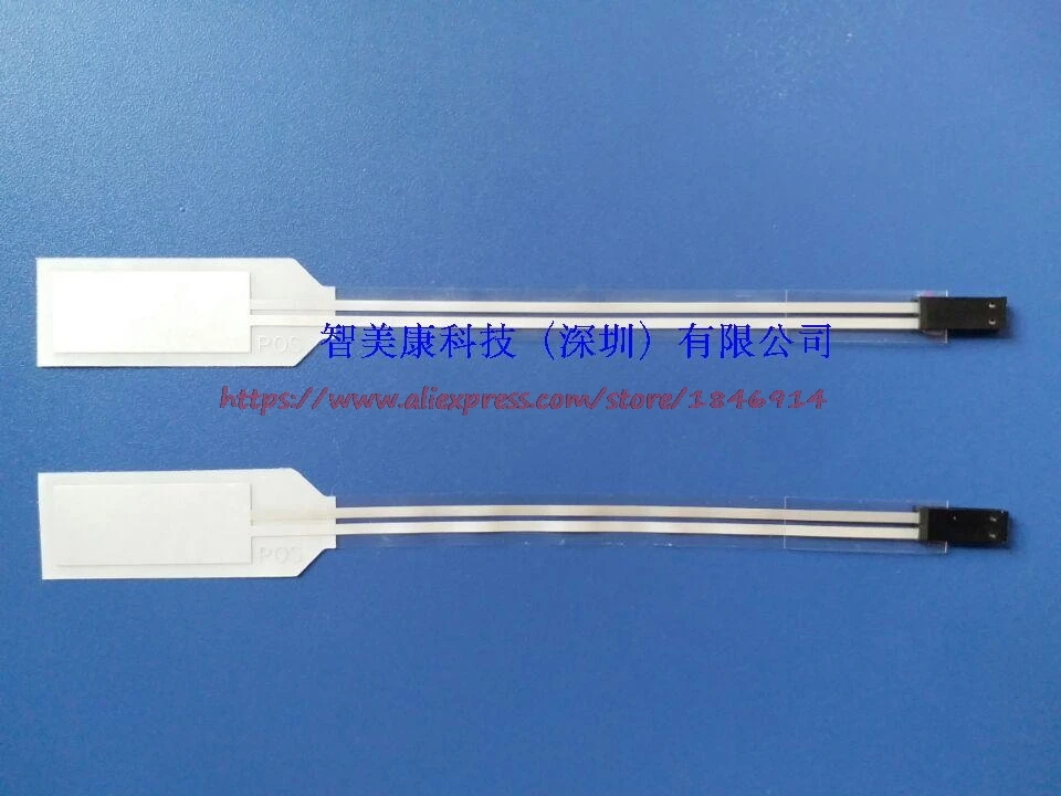 

PVDF piezoelectric film vibration sensor FLDT-028K flexible vibration detection can be used for large angle bending