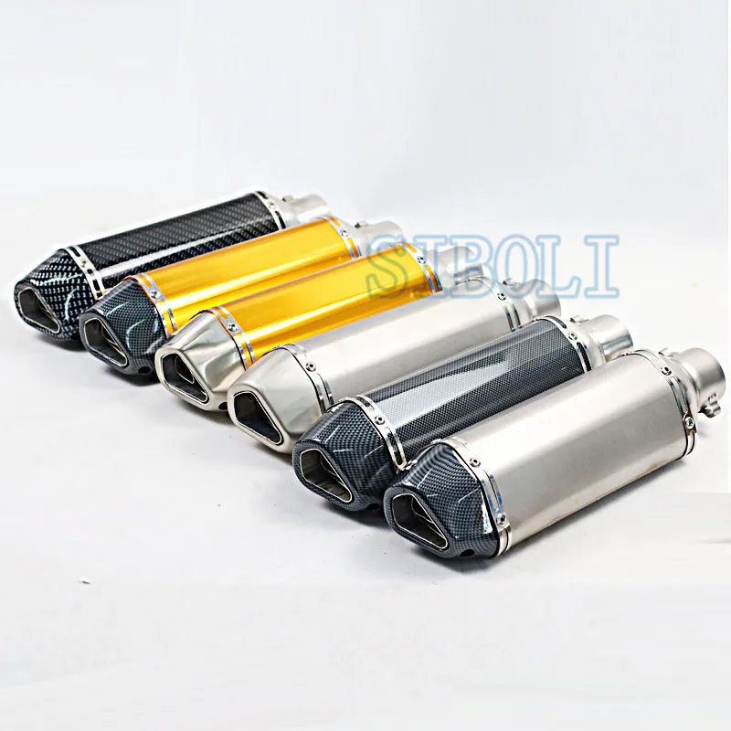 51MM Universal Motorcycle Exhaust Pipe Muffler Escape Racing Scooter GY6 ATV For pcx msx bws 125 150 pitbike aerox YZF r125