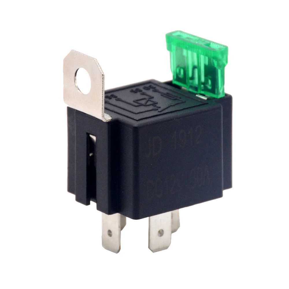 1PC 12V DC 4 Pin Auto Automotive Verschmolzen Relais 30A Schließer Relais, Buchse Optional