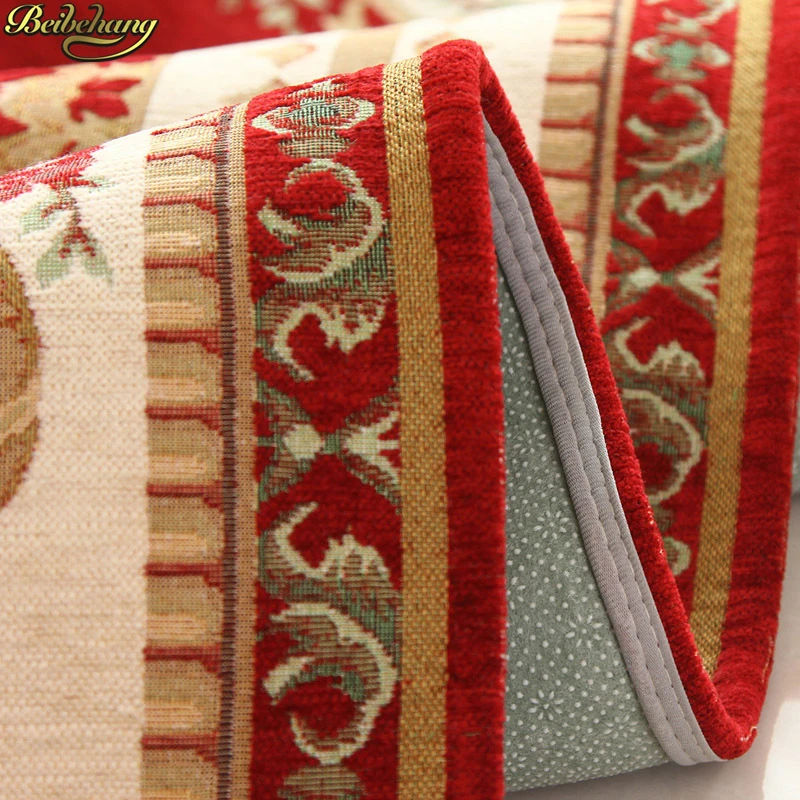 beibehang door mat Luxury European Classical Home Living Room Bedroom Carpet Household Square Waterproof Non-slip Floor Mat