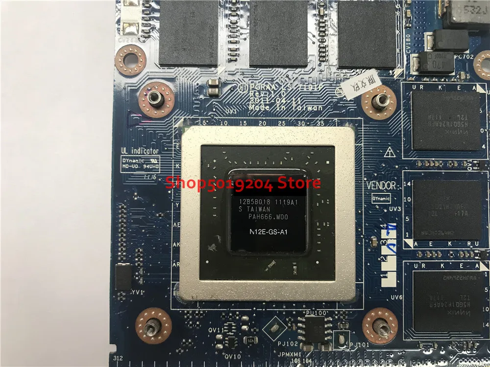 N12E-GS-A1 GTX560 GTX560M GTX 560M 1.5 GB FOR X770 X775 Laptop graphics VGA Video Card PGRAA LS-7191P test good