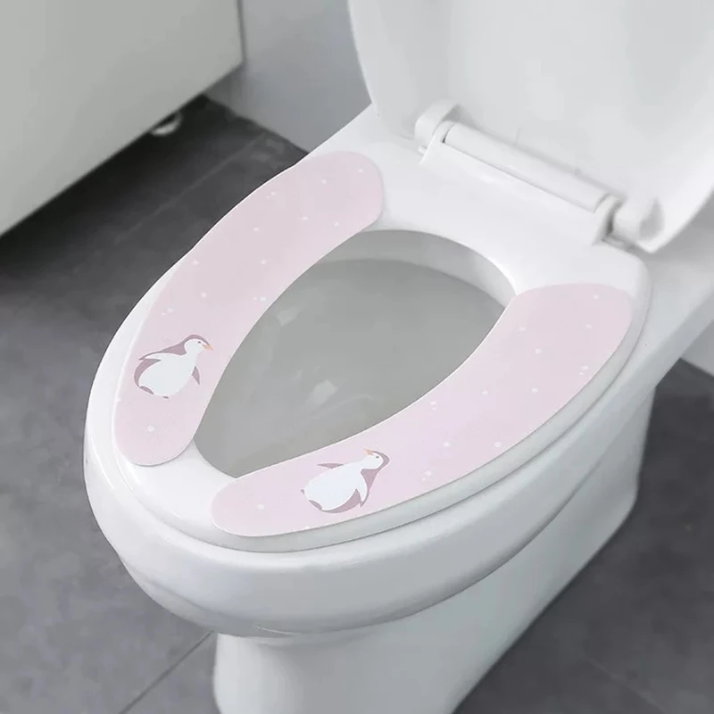 Coprisedile per WC coniglio cartone animato cuscino per WC caldo invernale coperchio per WC WC anello di seduta Pad Paste accessori per il bagno