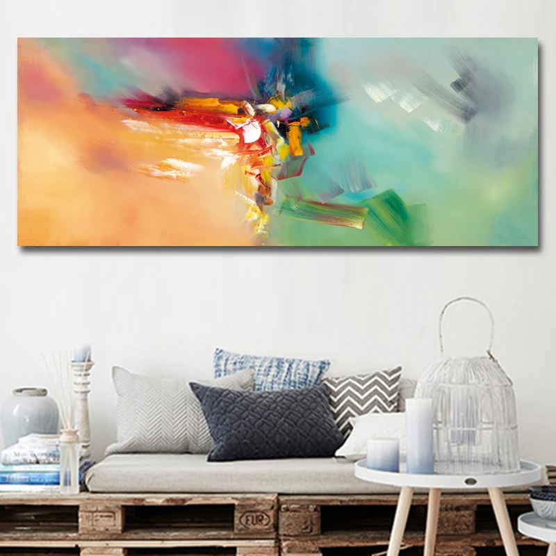 Modern Abstract Long Canvas Print Painting Pictures Posters And Prints For Living Room Home Decoration Wall Art No Frame image 4