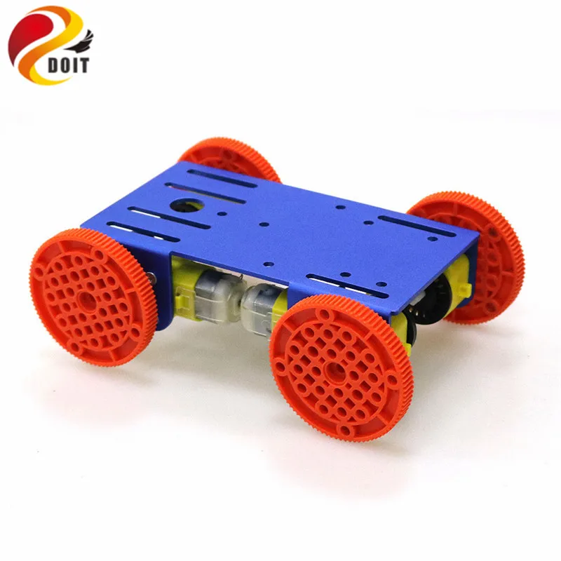 Chassi robô inteligente 4wd, modelo de carro com 4 peças, motor tt, placa de metal para arduino nodemcu raspberry pie, peças de brinquedo diy rc c101