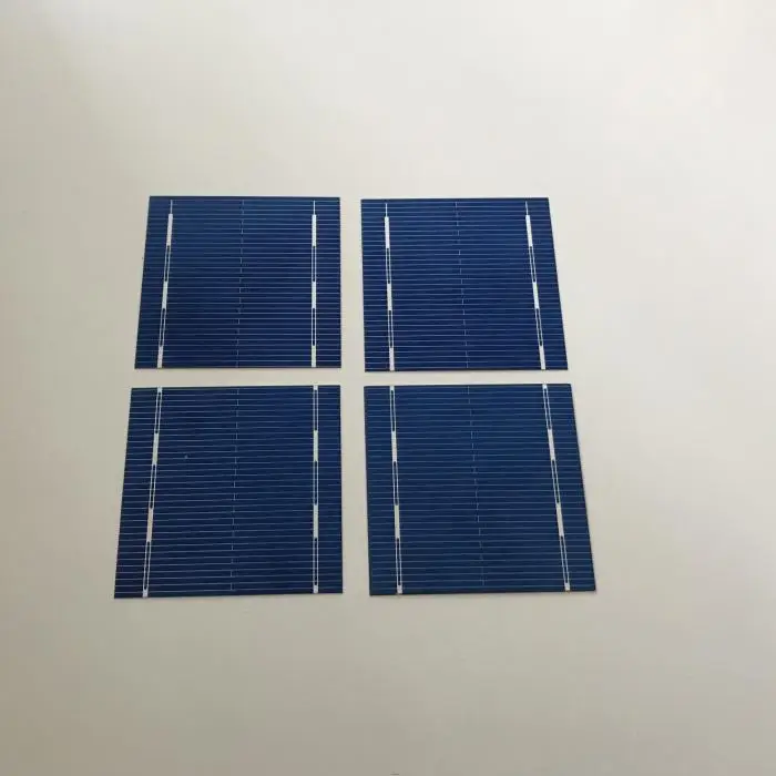 ALLMEJORES 50pcs 52mmx52mm 0.5V solar cells for diy 20W Solar panel + Solar solderingTabbing wire Busbar wire and Flux pen