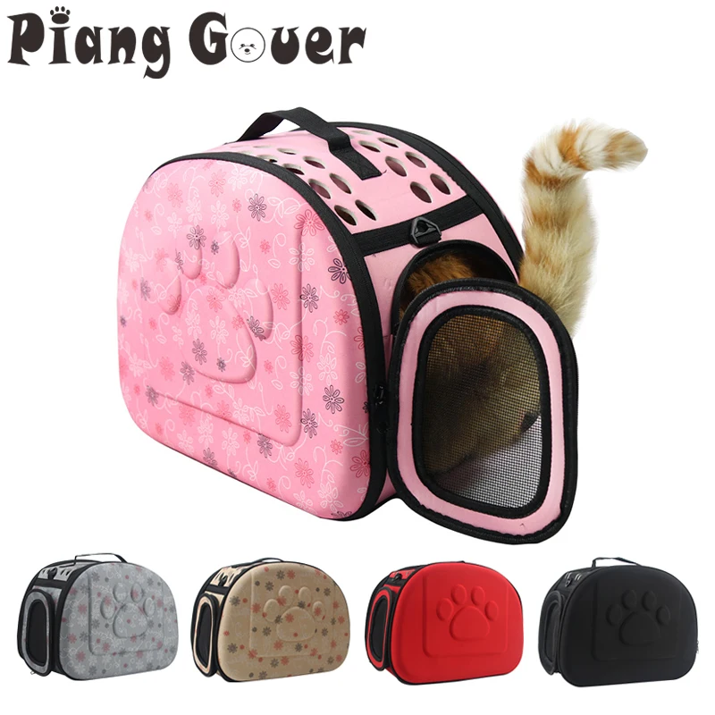 Dog Carrier Bag Portable Cat Handbag Foldable Travel Pet Bag Puppy Carrying Mesh Shoulder Dog Bag S/M/L