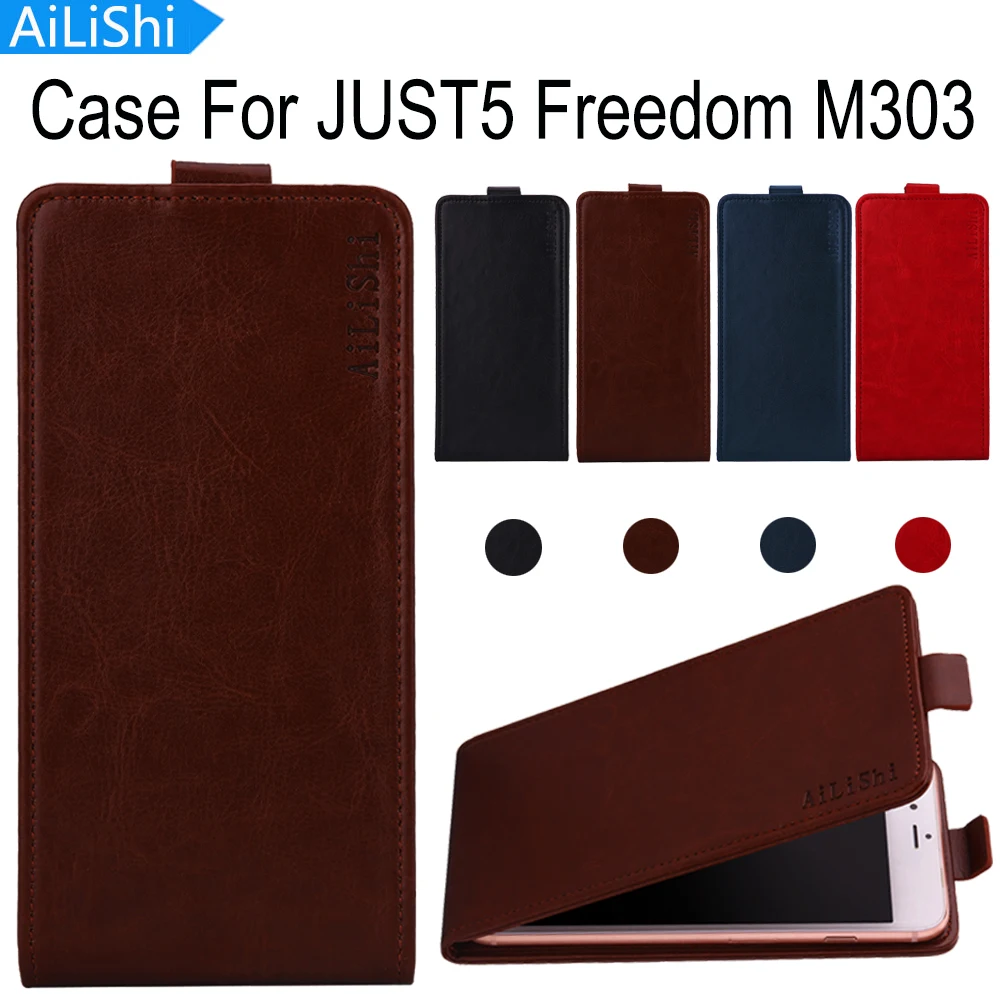 AiLiShi Factory Direct! Case For JUST5 Freedom M303 Luxury Flip Leather Case Exclusive 100% Special Phone Cover Skin+Tracking