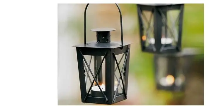 2pcs/lot,Black basic models small lanterns,hanging ornaments,decorated flowerpot garden decoration,xmas gift,christmas