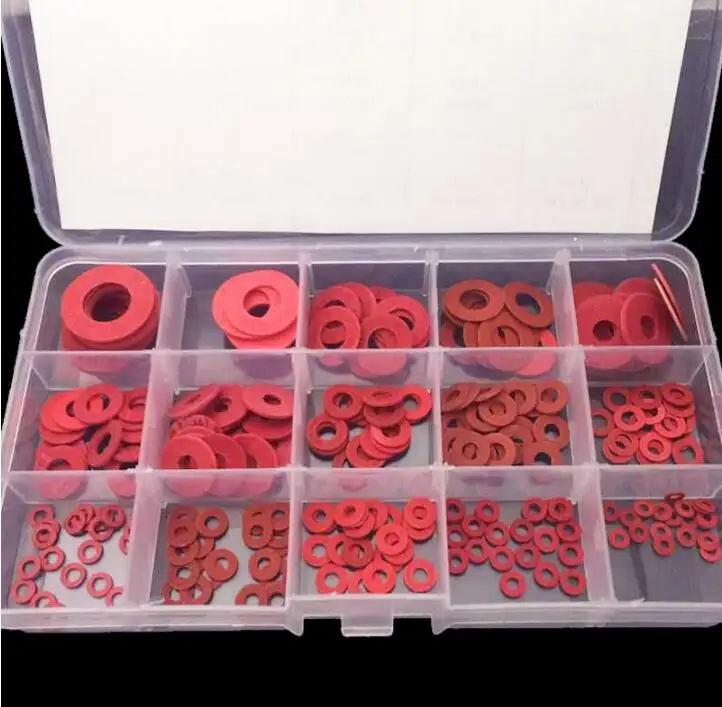 M2--M12 Rode isolatieringpakking Rode gevulkaniseerde vezelpakkingset