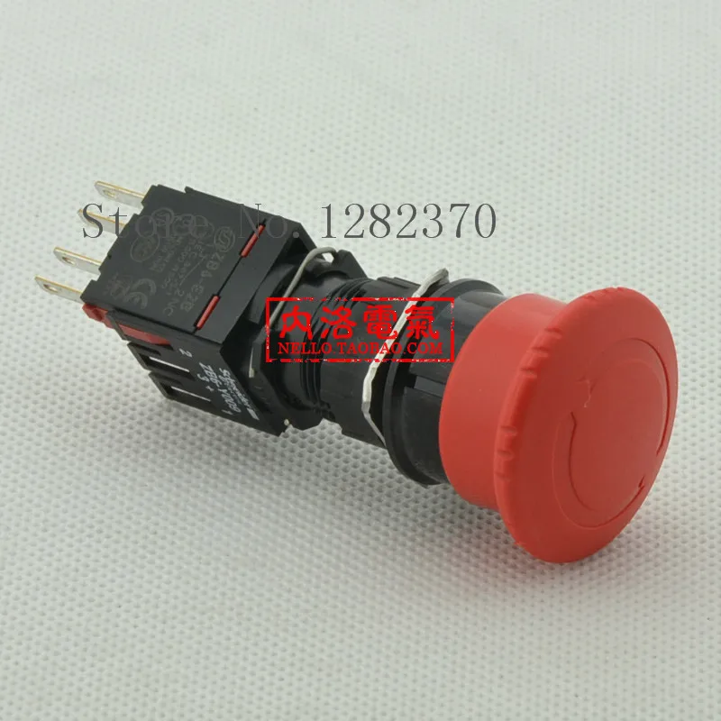 [ZOB] French-made 16mm original genuine emergency stop switch XB6-AS8342B 1 NC --5pcs/lot