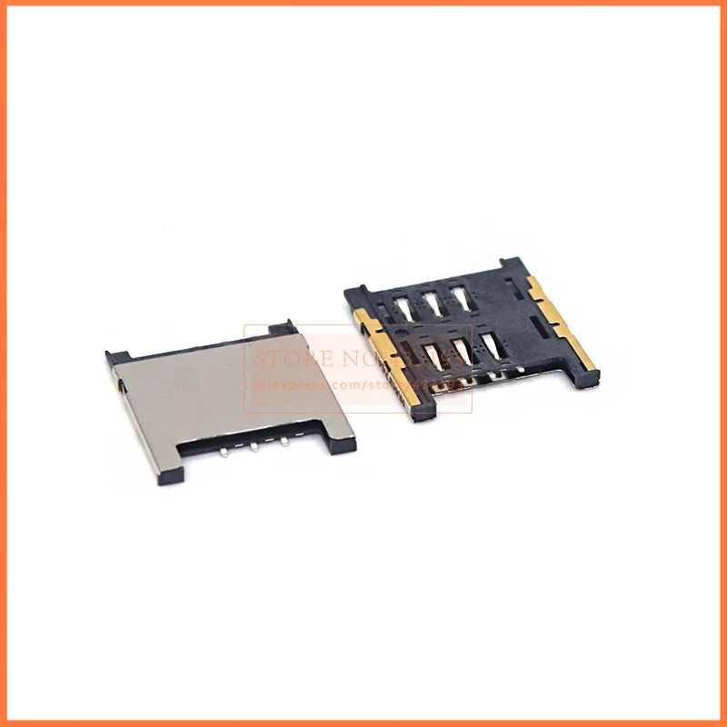 Original NEW micro SIM card Tray Slot connector Holder Reader Adapter Socket Connector 6 PIN for HTC G11 G14 G13