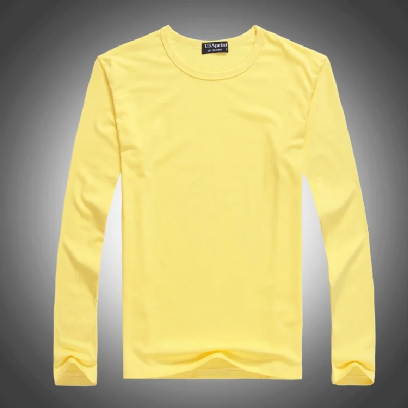 Customized Baby Boys T-Shirts Long Sleeve Solid Print Children Tees Shirt Autumn 100% Cotton LOGO Girl Tops Personalized T Shirt image 5
