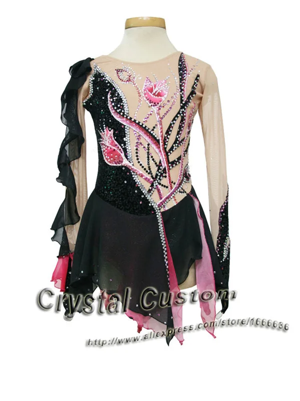 Custom Figure Skating Dresses For Women Spandex New Brand Vogue Figure Skating Competition Dress For Women DR2524