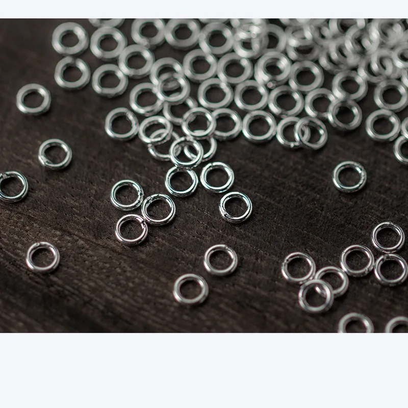 10pcs/lot 100% 925 Sterling Silver Jump Rings 4mm 5mm 6mm Handmade Round Ring Connector Charms DIY Fine Jewelry Making Findings