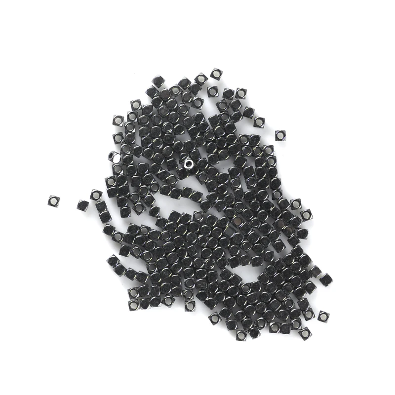 AAA Natural Stone 1mm 290Pcs Black Hematite beads Rhombic shape beads stone for Jewelry bracelet necklace Making DIY Accessories