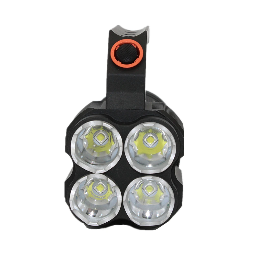 Imagem -05 - Lanterna Tática x Xm-l2 Led 4800 Lumens Modos Luzes Flash Luz Alumínio Tocha Lâmpada de Energia por 4x18650 Bateria