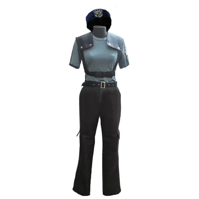 Costumes Newest Jill Valentine Cosplay Costume with hat 11