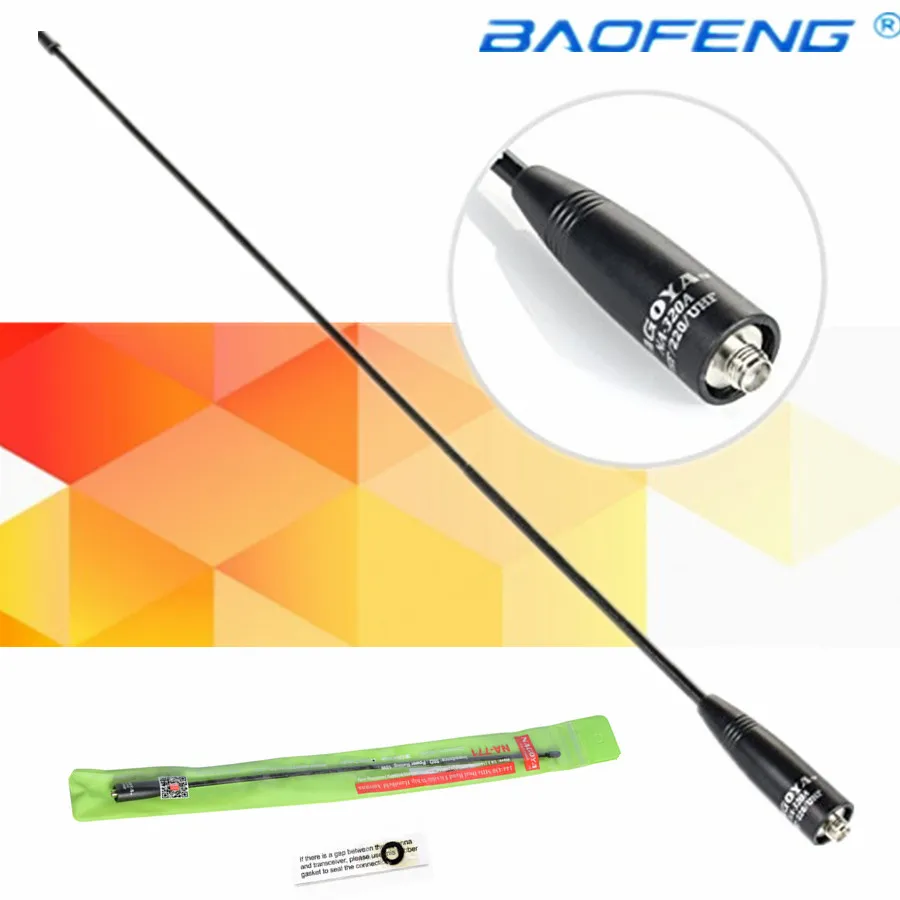 

Оригинал, Nagoya Na-771 144/430Mhz VHF/ UHF Антенна для Kenwood 'd xun двухсторонняя радиосвязь Baofeng SMA-F рация антенна