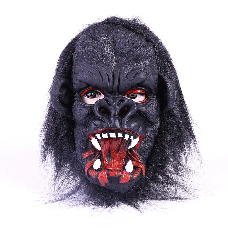 Full Face Halloween Props Costumes Dress Carnival Parties Cosplay Black Gorilla Mask Horror Masquerade Adult Ghost Mask