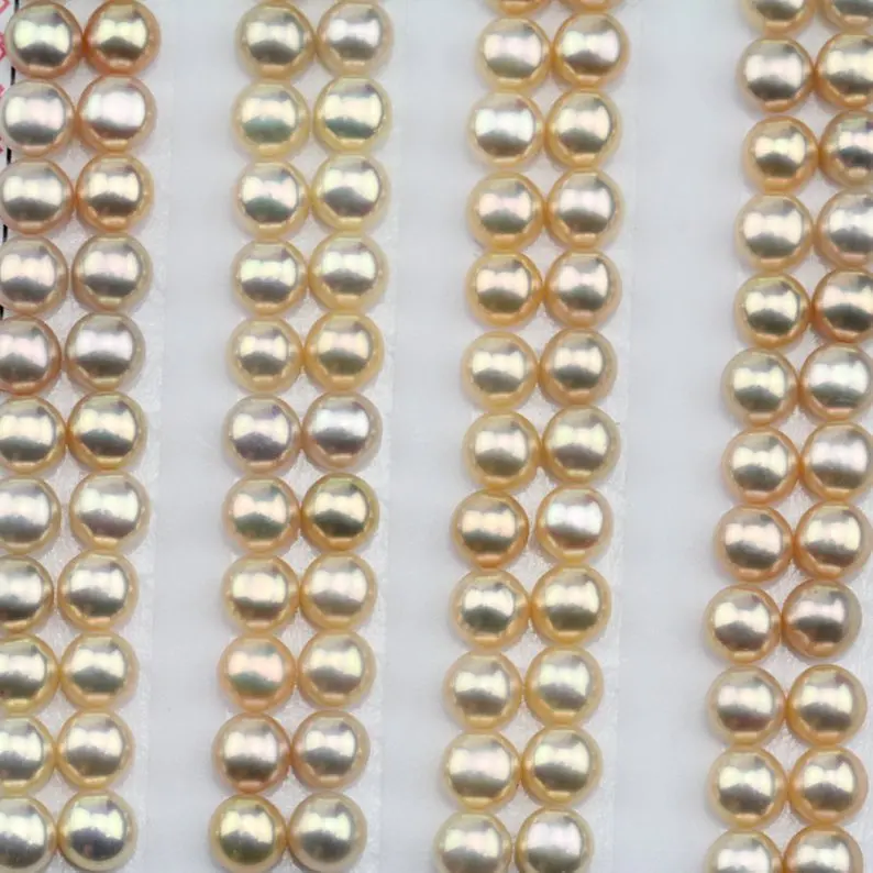 Perfect Pearl Jewelry,6-7mm Genuine Freshwater Pearl Loose Beads,Matched Pearl Pairs Offer