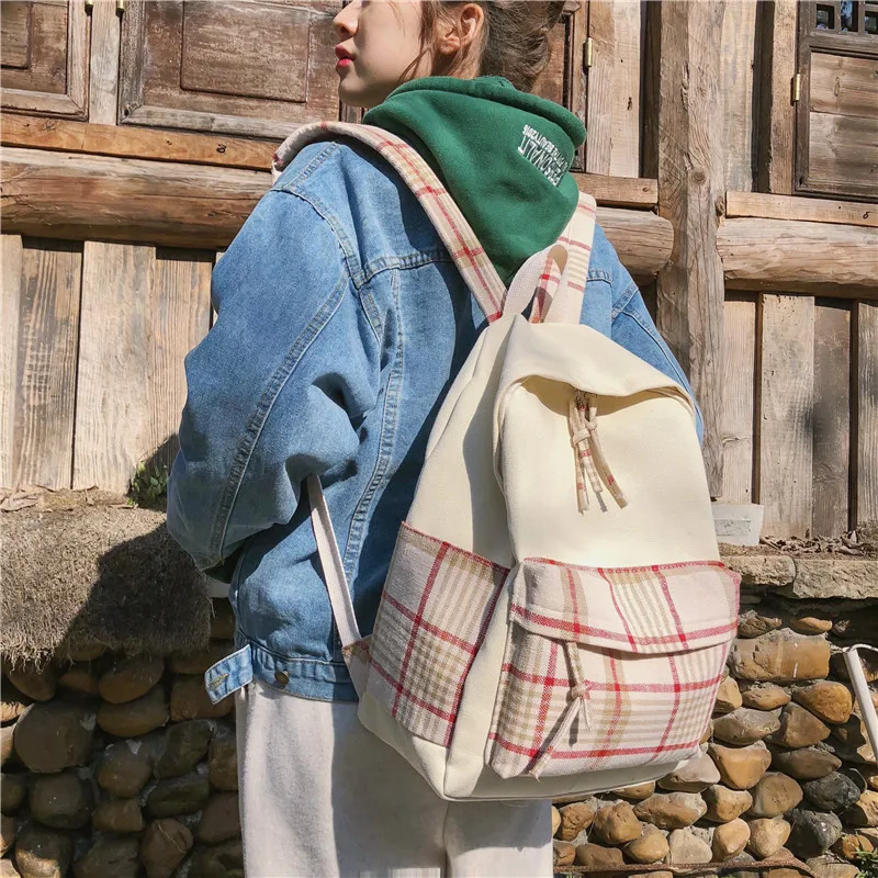 

Women's Canvas Backpack Schoolbag Women School Backpack Bags Backpack Teenage Backpacks For Girls Feminine Shoulder Bag 134