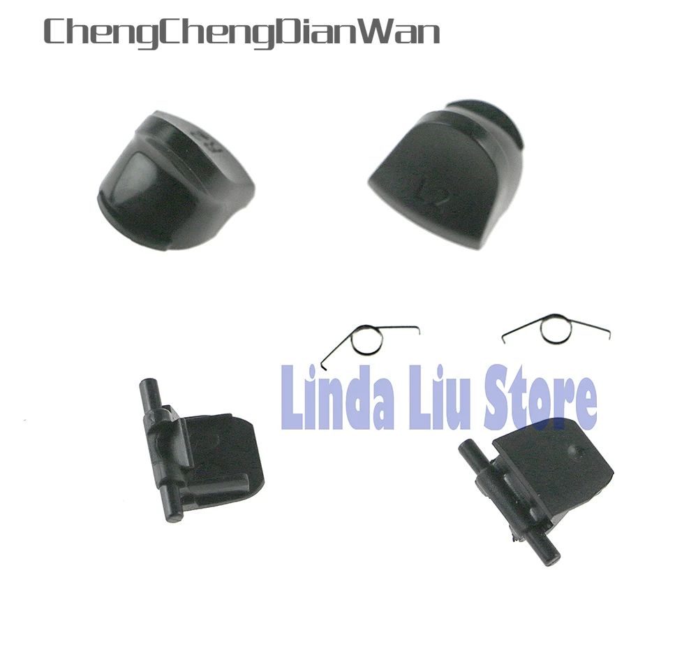 Chengchengdianwan 10 Sets/lot Pengganti Baru JDS-030 JDM-030 L2 R2 Tombol Pemicu dengan Springs untuk PS4 Controller