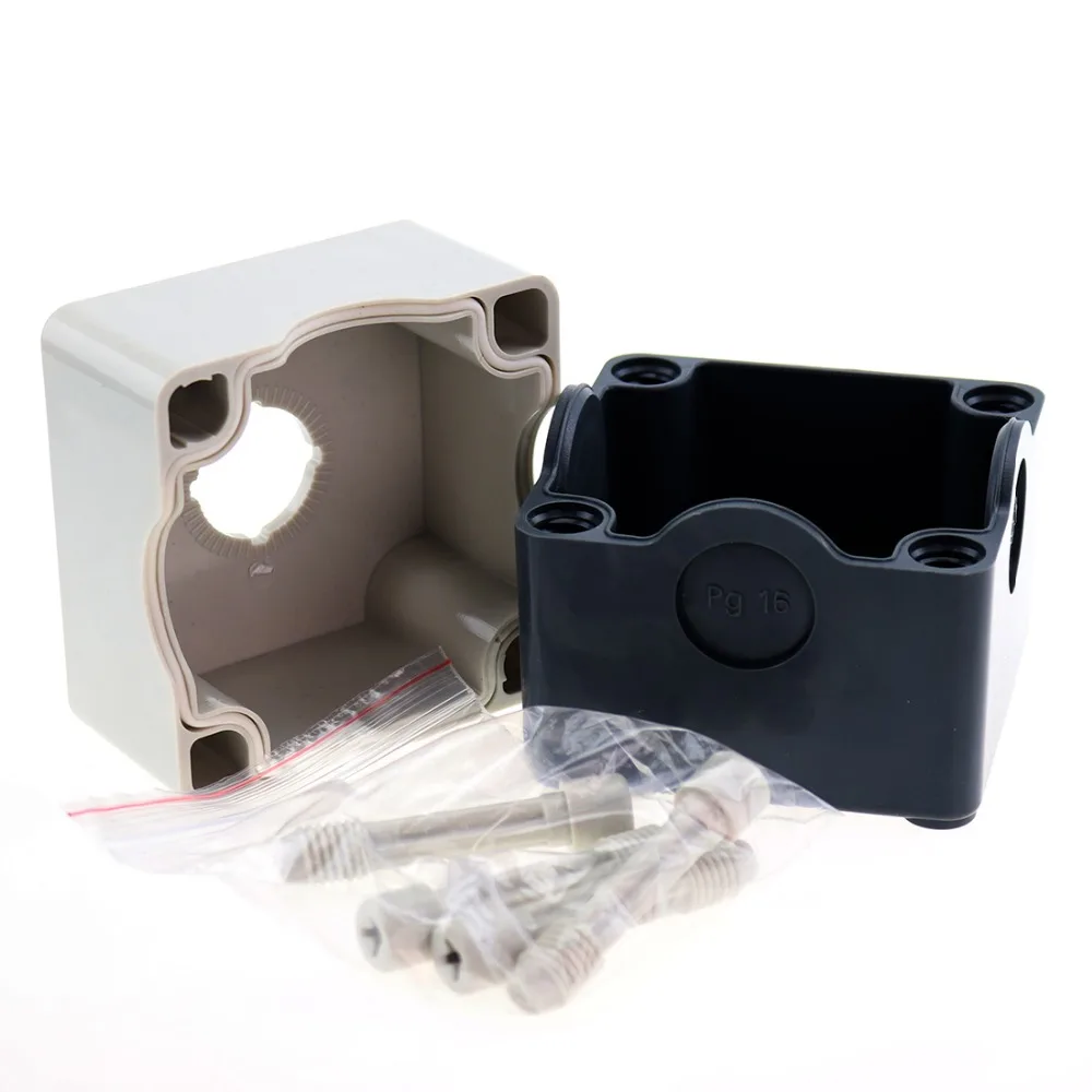 22mm hole Emergency Stop push button switch box one hole three holes for lay37 la38 waterproof IP65 Plastic Control Station