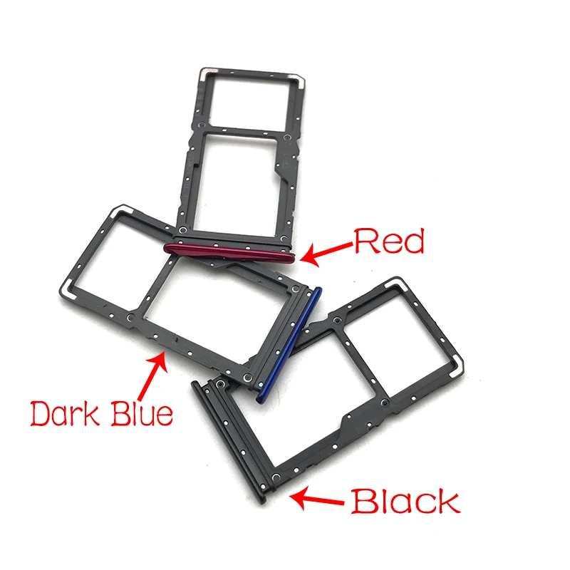 NEW For Xiaomi Redmi Note 7 / Note 9 Pro 9S Nano SIM Card Holder Tray chip slot drawer Holder Adapter Socket With Pin