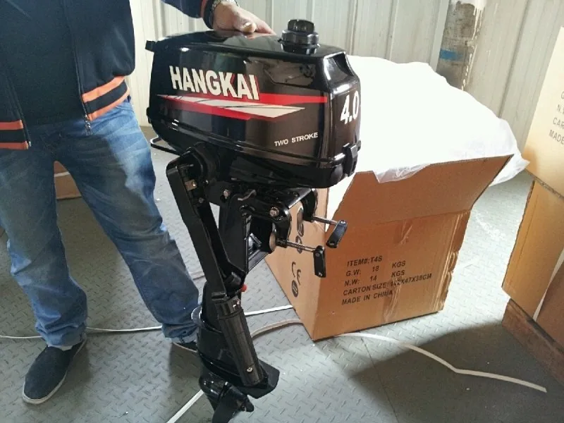 Whosale/Retails High Quality New 2-Stroke Water-Cooled HANGKAI Outboard Boat Engine 4.0HP Fast Free Shipping