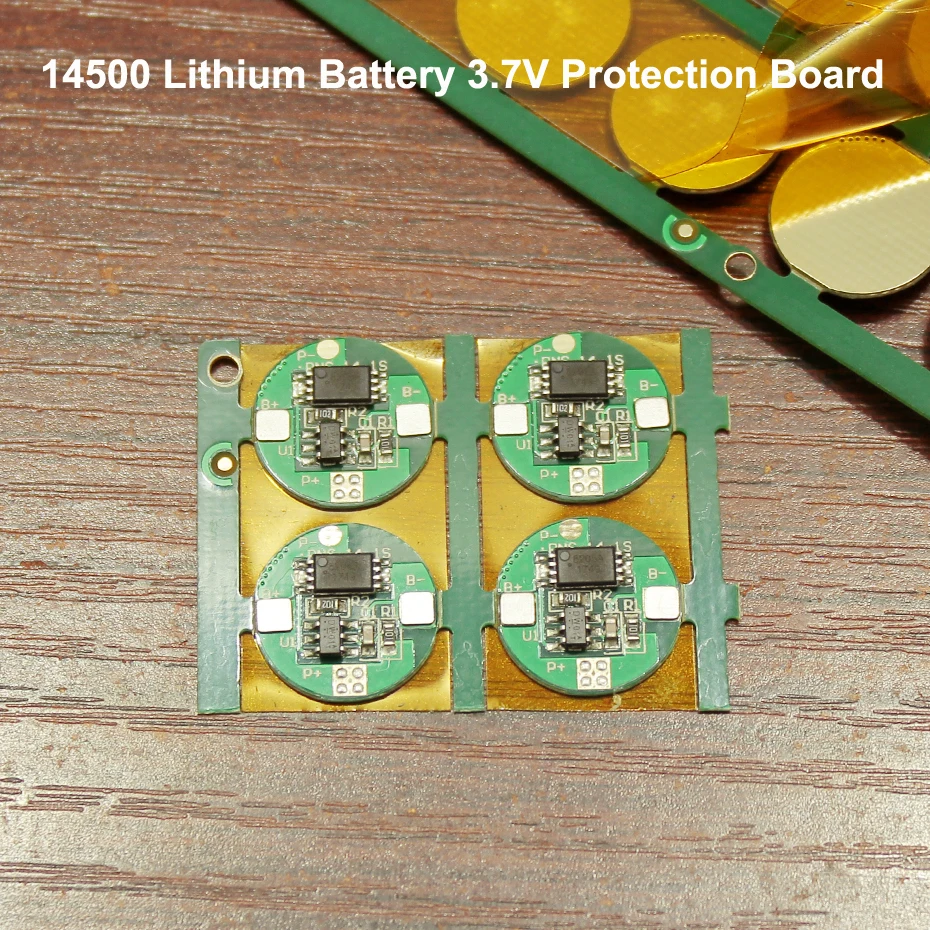 

10pcs 14500 lithium battery protection board 3.7V universal single MOS anti-overcharge over-discharge protection circuit board