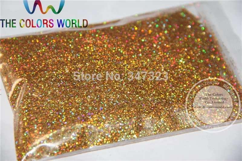 

0.4MM Laser Gold Color holographic Glitter for nail gel nail polish or Other art Decoration