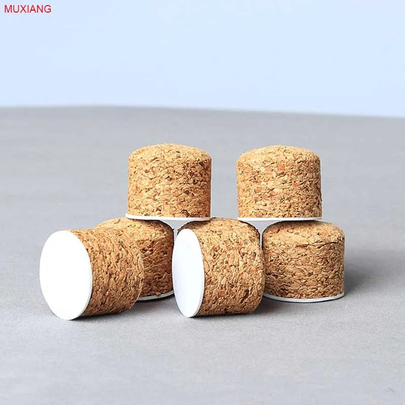 MUXIANG 10 Pcs/pack Pipe Fittings Briar Wood Smoking Pipe Specialized Cork Knockers Soft Wooden Cork Stopper for Pipes fb0005