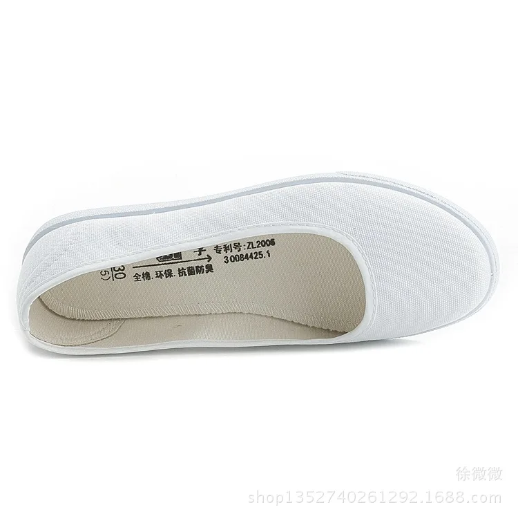 Nurse white work comfortable flat bottom antique shoes zapatos de mujer platform sneakers Solid color Summer shoes shoes women