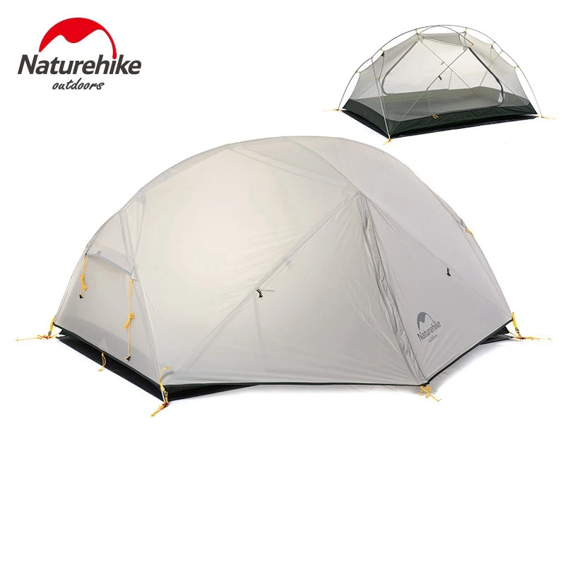 Imagem -05 - Naturehike Barraca de Acampamento Domo 20d Tecido de Silicone para Pessoas com Dupla Camada de Tecido à Prova de Chuva Uso Externo Ultraleve Cores